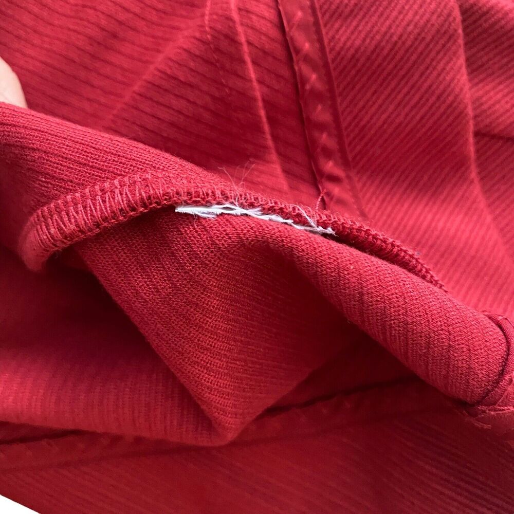 Cabi Small Jacket Snap Button Front Red Textured Collared Pockets - Picture 3 of 11